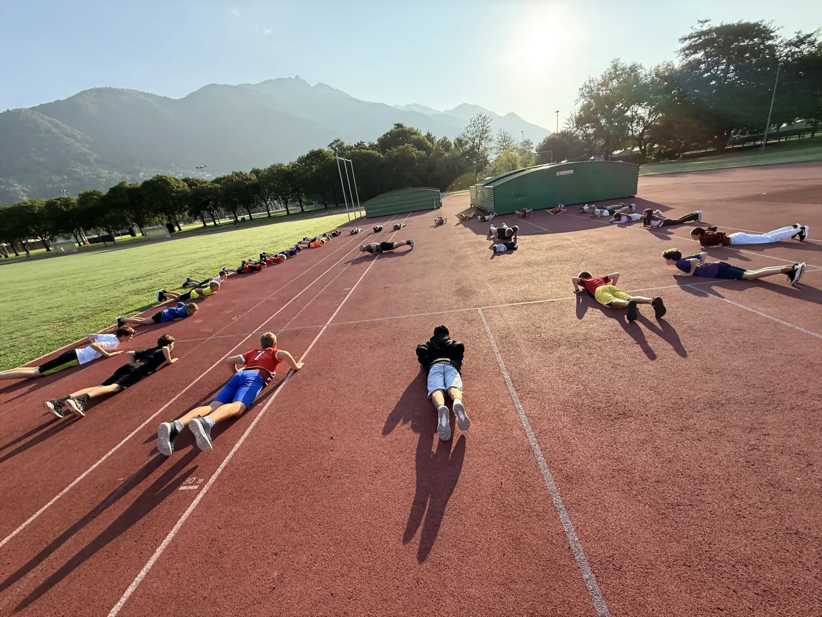 Laufbahn im Sportzentrum