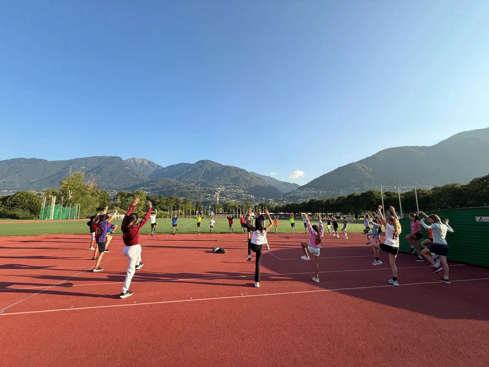 Fruehsport im Lager