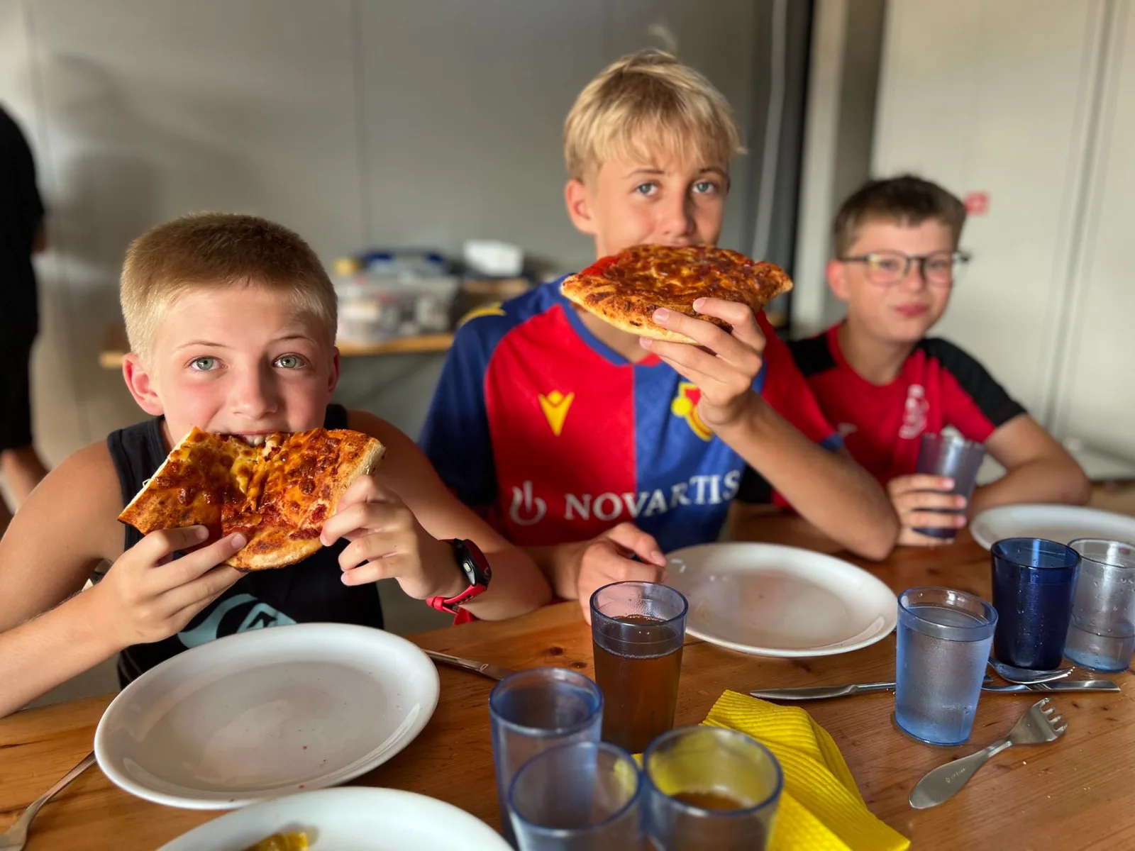 Pizza aus der Lagerkueche